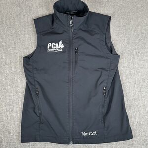 Marmot Mens Approach Performance Softshell Full Zip Vest Black S PCIA Logo